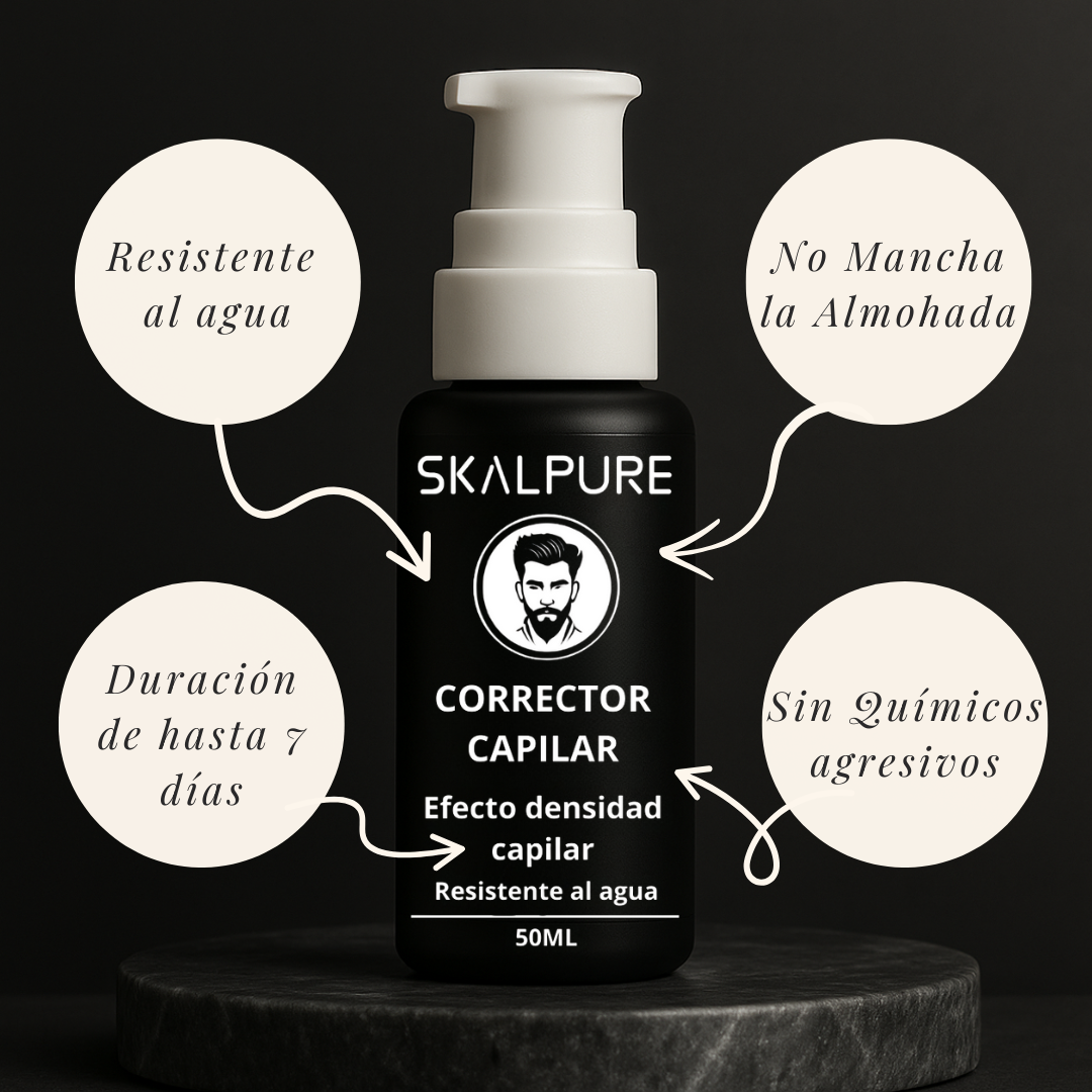 SKALPURE Corrector Capilar Profesional - Recupera al instante el volumen de tu cabello sin residuos, sin manchas, sin complicaciones.
