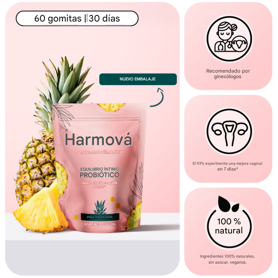 Probioticos Vaginales en gomitas x60 Intimate Balance - Menos infecciones, más confianza, una vida íntima liberada