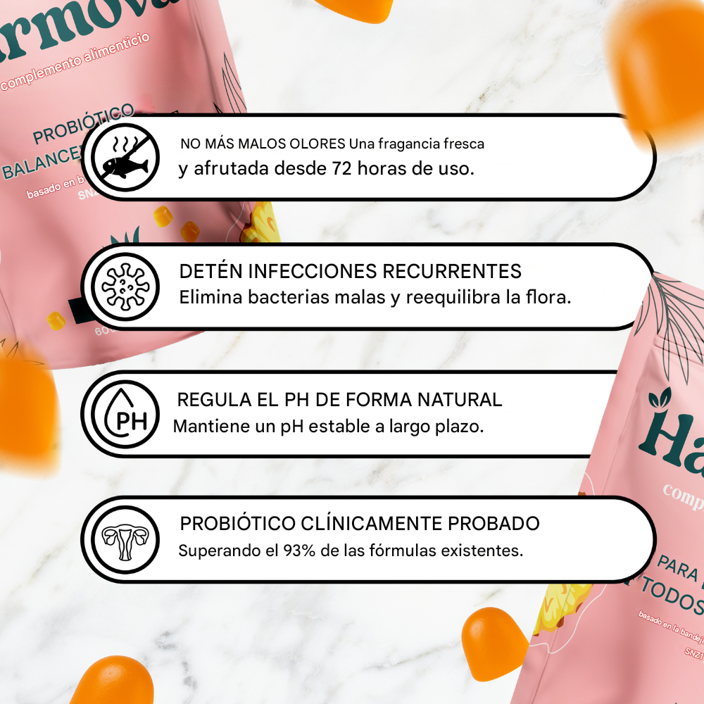Probioticos Vaginales en gomitas x60 Intimate Balance - Menos infecciones, más confianza, una vida íntima liberada