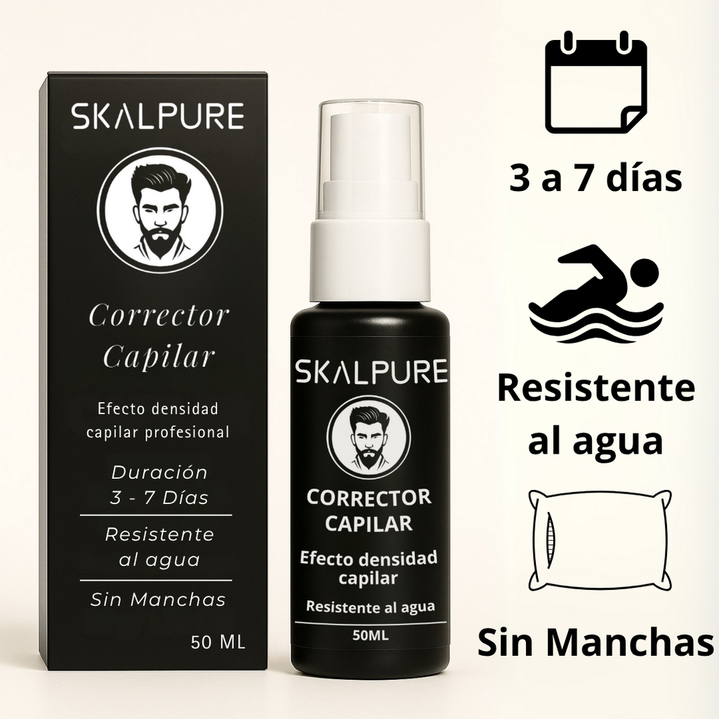SKALPURE Corrector Capilar Profesional - Recupera al instante el volumen de tu cabello sin residuos, sin manchas, sin complicaciones.