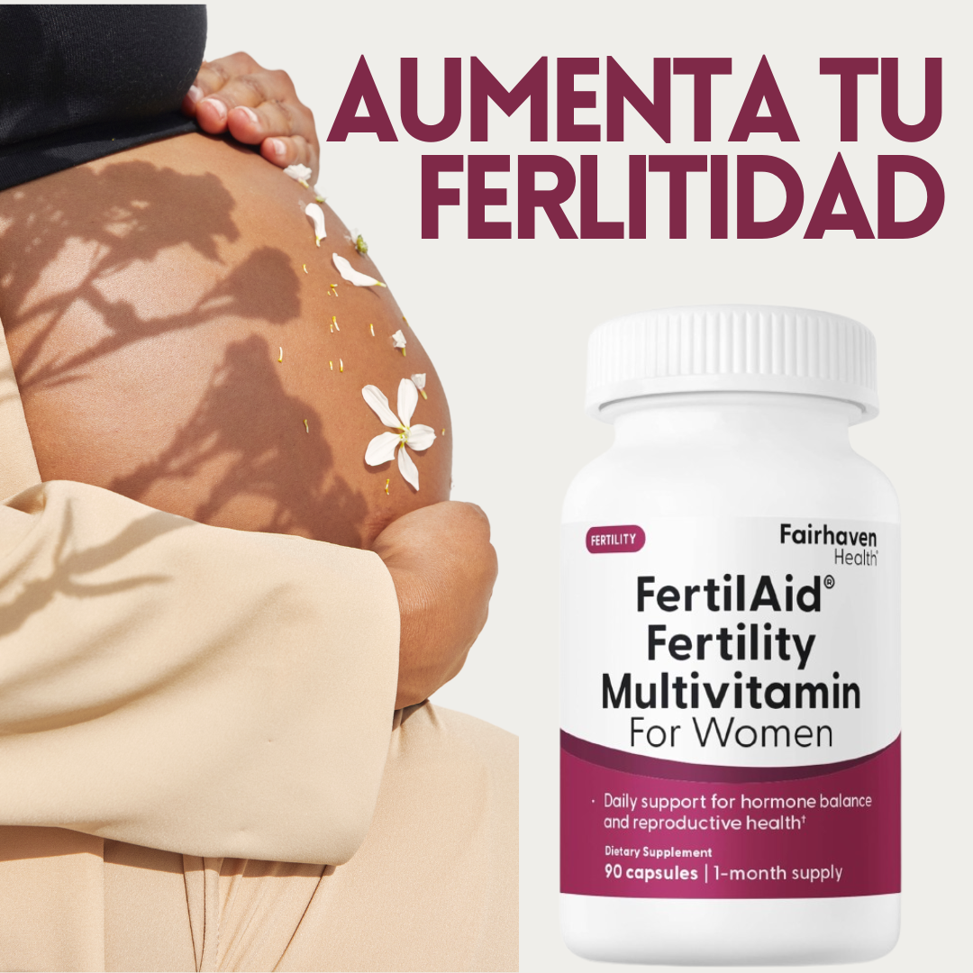 FertilAid suplemento x60 cápsulas para la fertilidad en mujeres - Aumenta tu fertilidad y mejora tu salud reproductiva