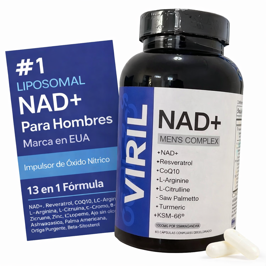 NAD+ VIRIL para hombres x60 cápsulas – Recupera tu firmeza y rendimiento sexual