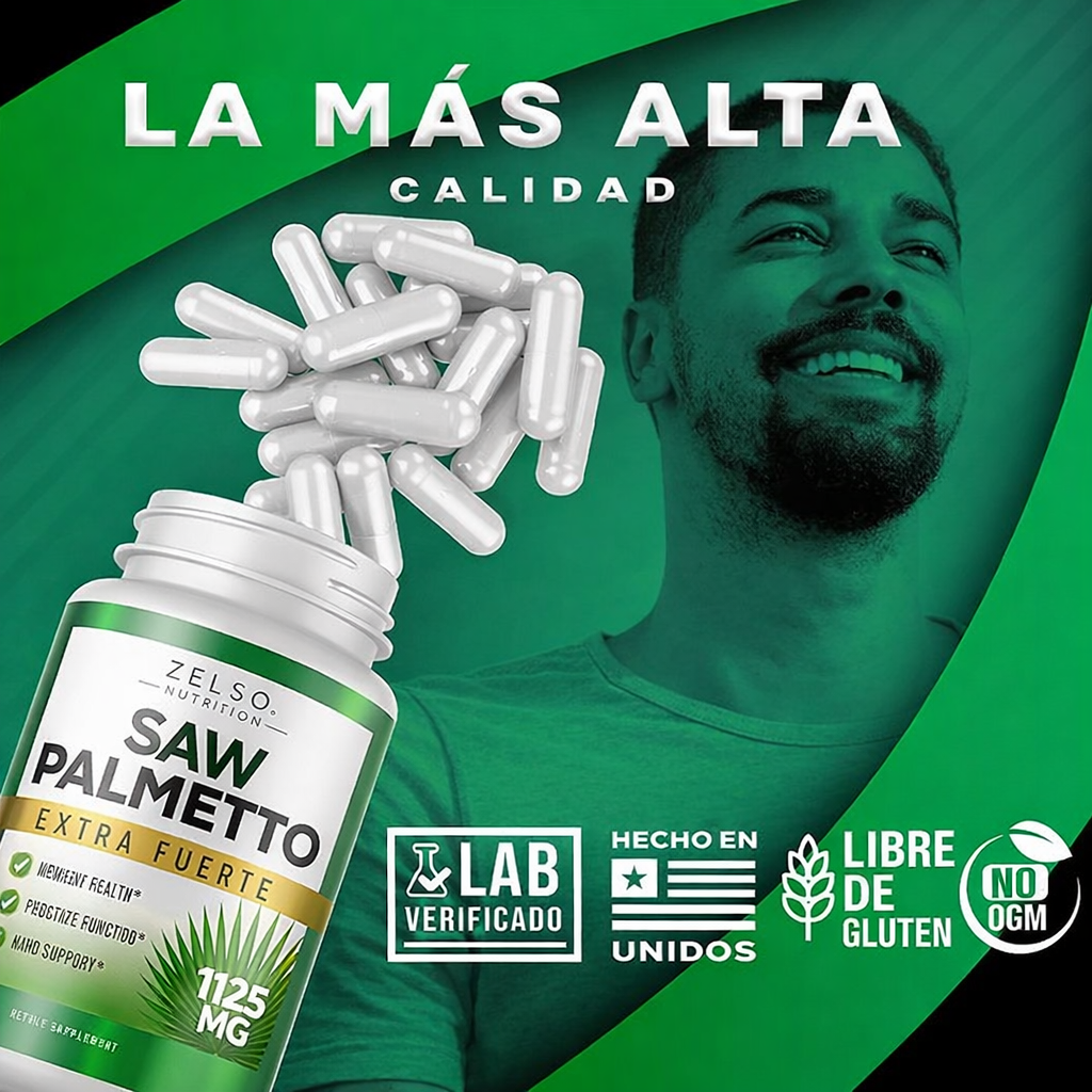 Palmetto X60 cápsulas - Complejo prostático 3 en 1 para desinflamar la próstata y mejorar sus síntomas