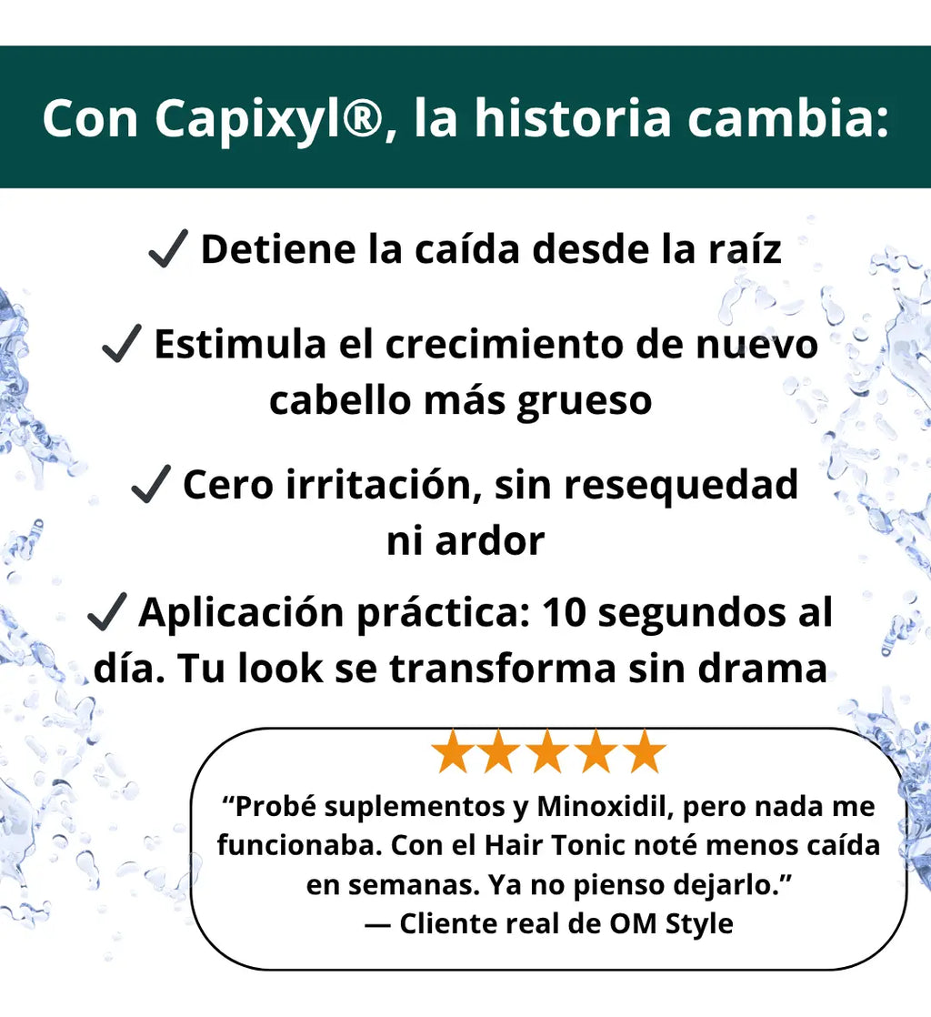 Capixyl Tonic Spray para Hombres – Tratamiento capilar avanzado para detener la caída de cabello y estimular su crecimiento
