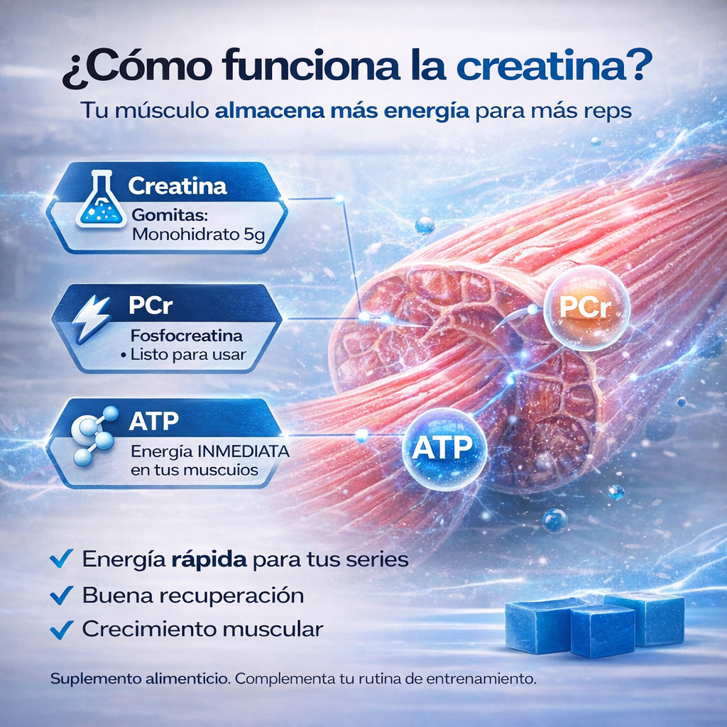 Aura Booty Up Gummies | Gomas de creatina para el crecimiento de los glúteos