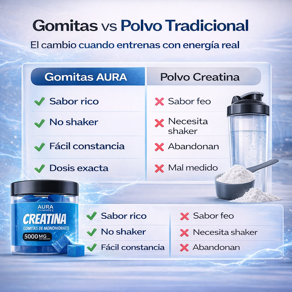 Aura Booty Up Gummies | Gomas de creatina para el crecimiento de los glúteos
