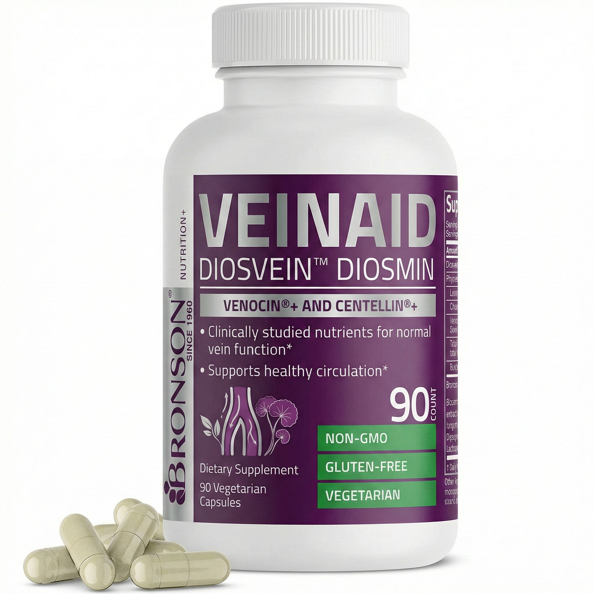 VEINAID X60 cápsulas | Suplemento natural para mejorar el aspecto de las varices y sus molestias