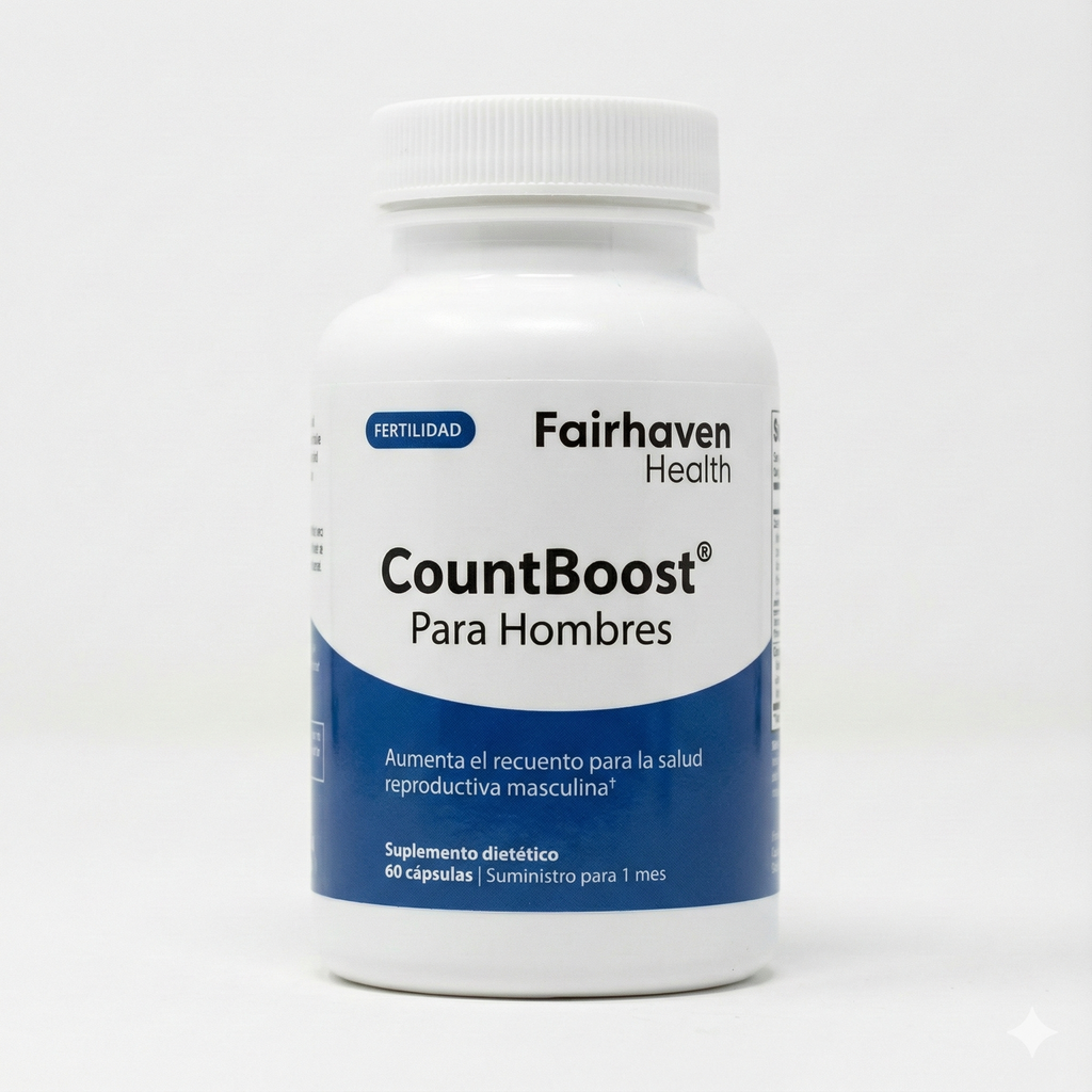 CountBoost suplemento x60 cápsulas para la fertilidad en hombres - Aumenta tu nivel de esperma y mejora tu salud reproductiva