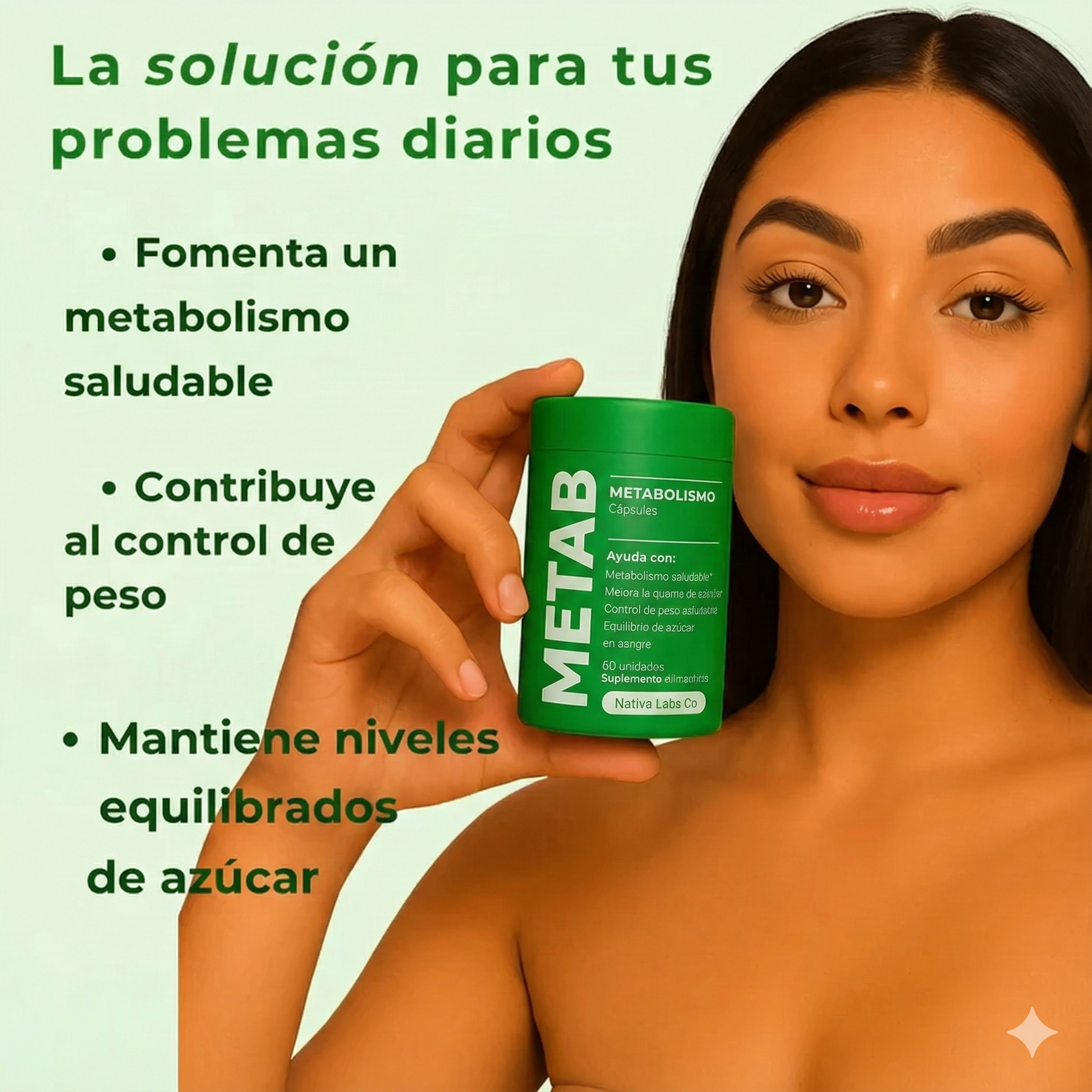 Metab Metabolismo x60 cápsulas - Baja de peso fácilmente y aumenta tu energía