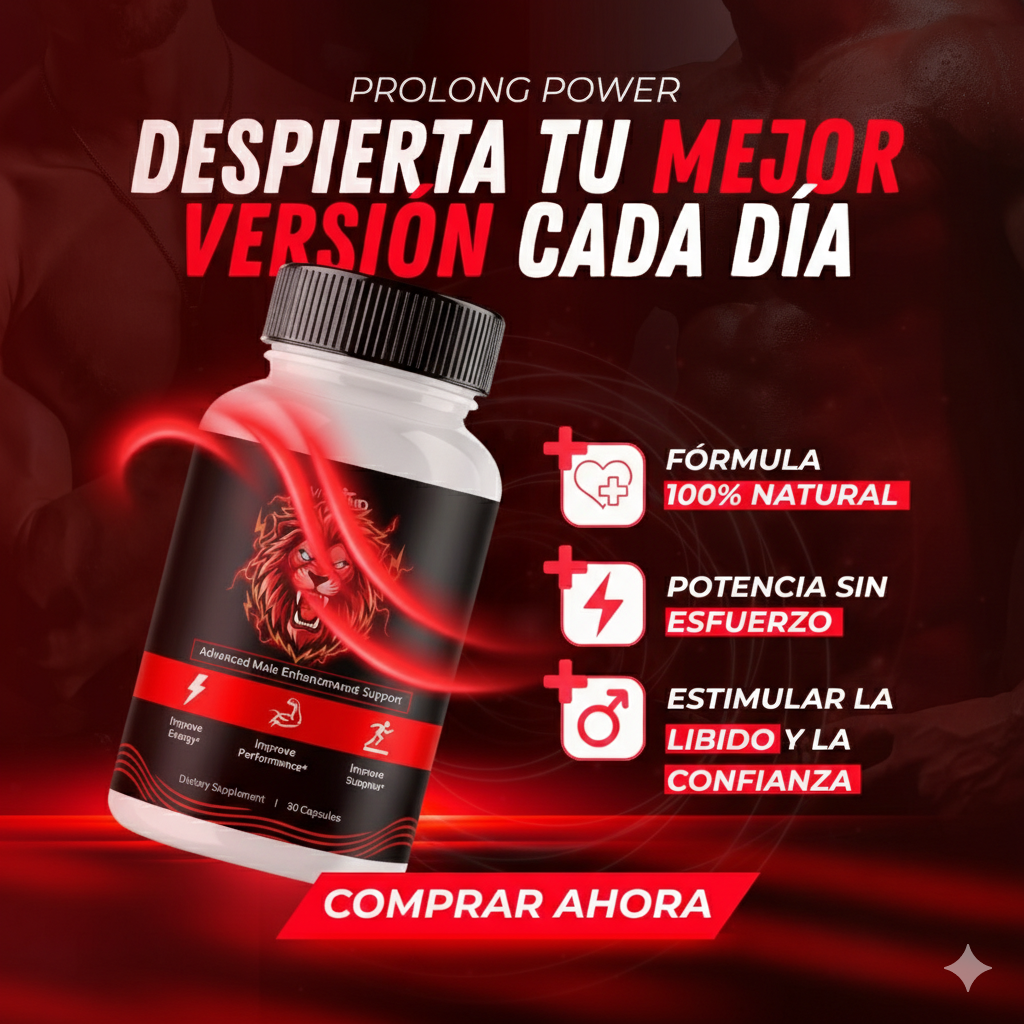 Prolong Power Potenciador Intenso de testosterona x60 cápsulas - Recupera tu energía y tu virilidad