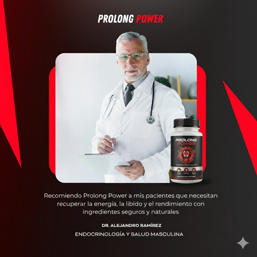 Prolong Power Potenciador Intenso de testosterona x60 cápsulas - Recupera tu energía y tu virilidad