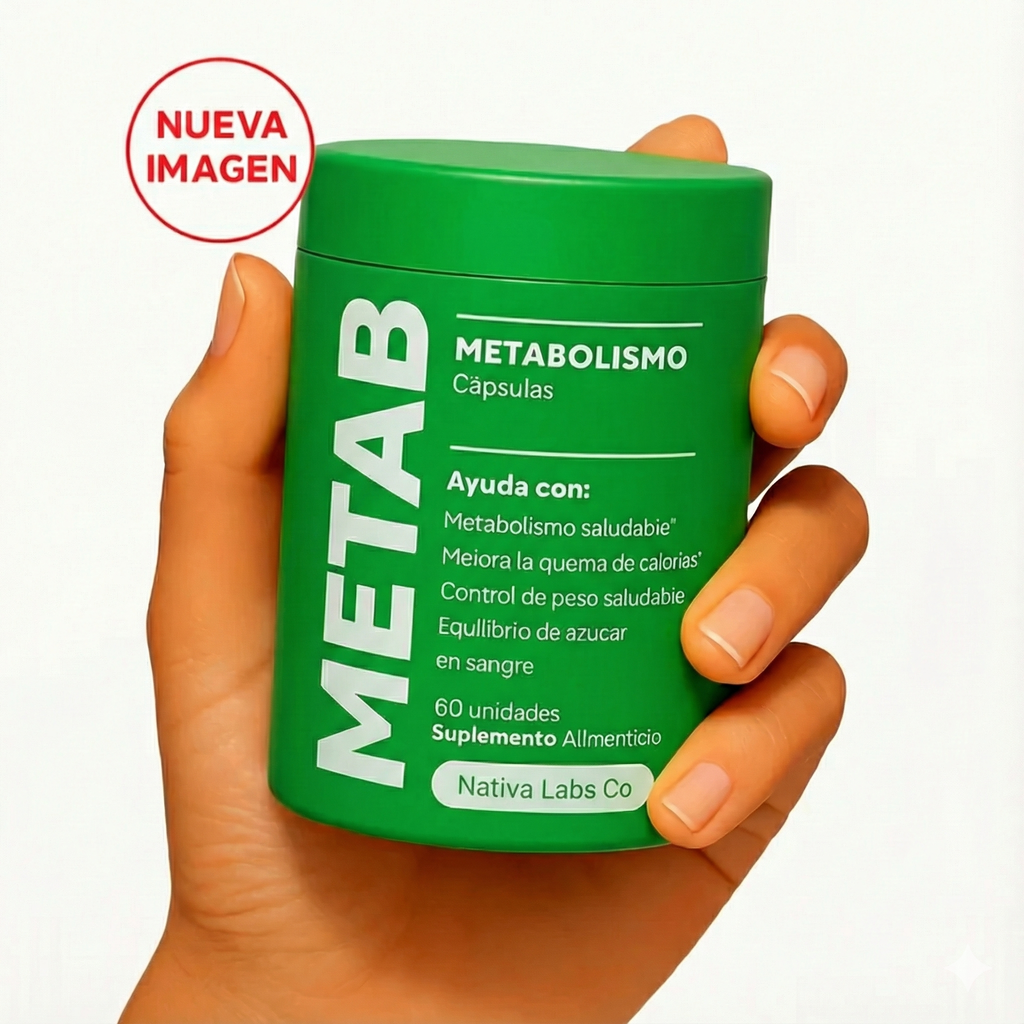 Metab Metabolismo x60 cápsulas - Baja de peso fácilmente y aumenta tu energía
