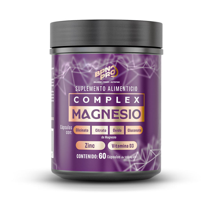 Magnesio Complex | Complejo de 4 magnesios para disminuir el estrés, el insomnio y el cansancio
