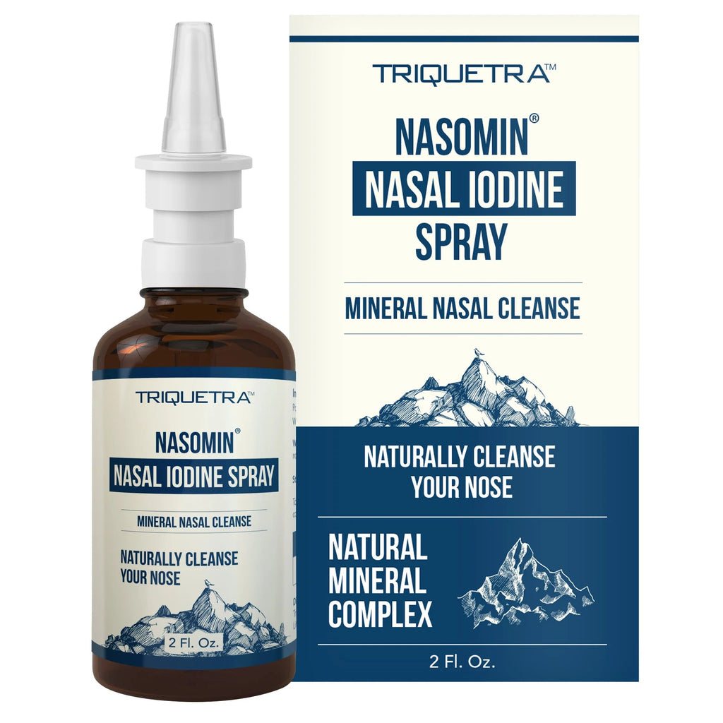 Nasomin Spray - Limpiador antiséptico con yodo para desinfectar tu nariz de gérmenes (Más de 150 usos por botella)