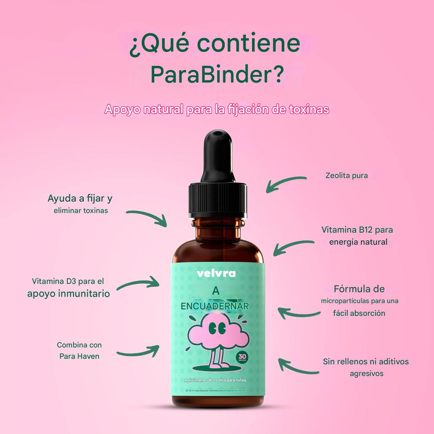 Kit de limpieza completa Velvra - En 30 días elimina los parásitos y toxinas ocultos que alteran el intestino de su hijo