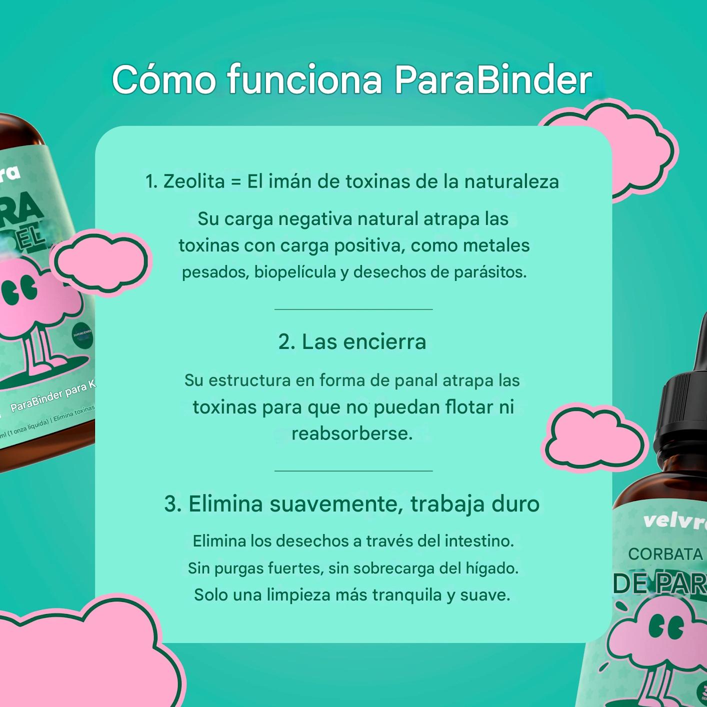 Kit de limpieza completa Velvra - En 30 días elimina los parásitos y toxinas ocultos que alteran el intestino de su hijo