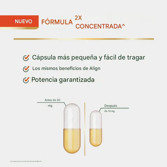 Algin Probiótico fórmula profesional x63 cápsulas para la salud digestiva - Alivia la hinchazón y los gases