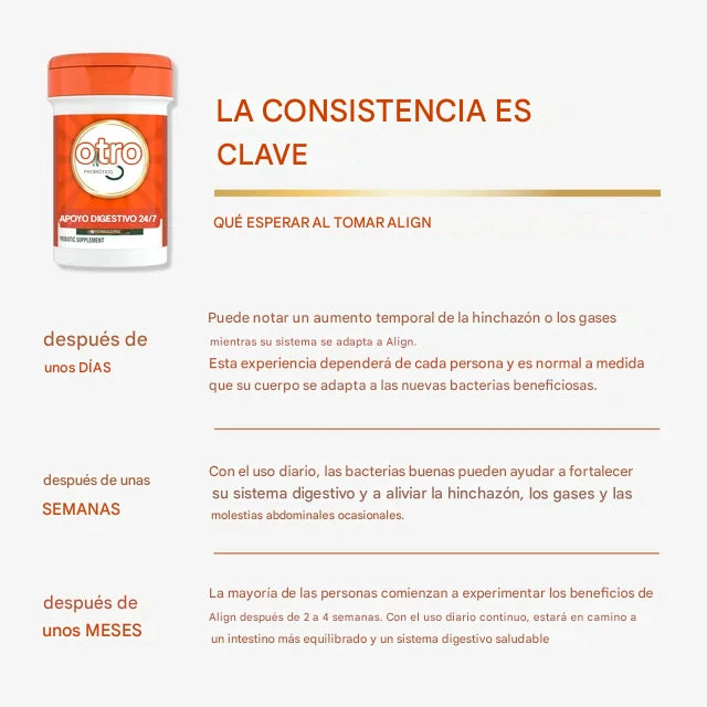 Algin Probiótico fórmula profesional x63 cápsulas para la salud digestiva - Alivia la hinchazón y los gases